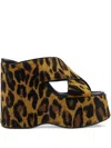 Paris Texas 135mm Mara Leopard-print Platform Sandals In Animal Print