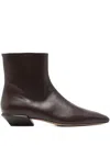 Paris Texas 30mm Bettina Pointed-toe Ankle Boots In Brown