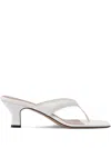 Paris Texas 55mm Portofino Square-toe Sandals In White