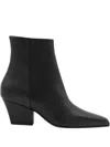 Paris Texas Block Heel Ankle Boots With Pointed Toe