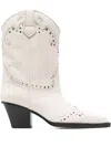 Paris Texas Janice Boot 60 Texan Boots In White Leather In White