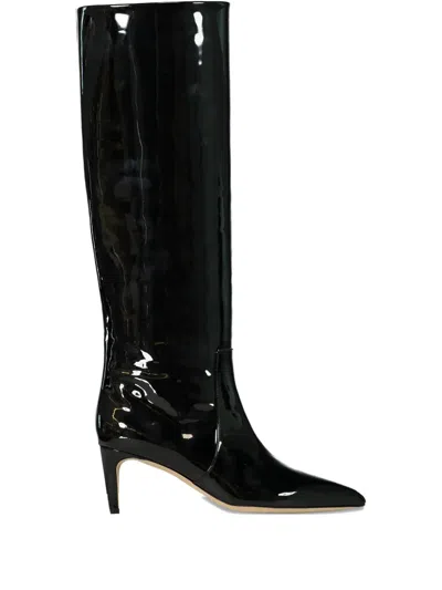 Paris Texas 60mm Leather Boots In Black