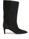 Paris Texas Stiletto Suede Knee Boots In Brown