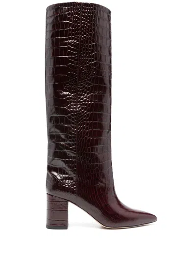 Paris Texas 65mm Anja Boots In Bordeaux