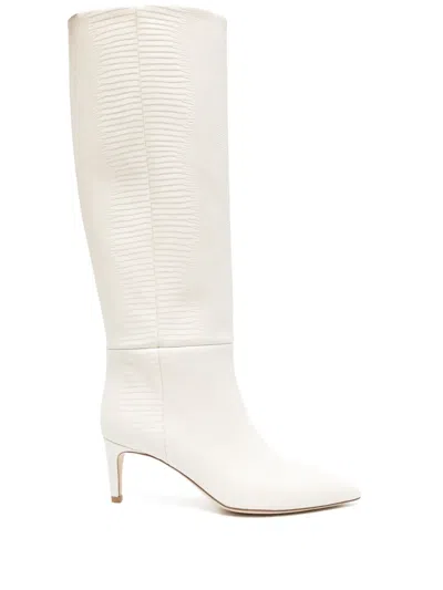 Paris Texas 65mm Lizard-effect Leather Boots In Neutrals
