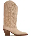 Paris Texas 70mm Embroidered-motif Suede Boots In Neutral