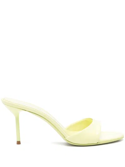 Paris Texas 70mm Lidia Patent Leather Mules In Yellow