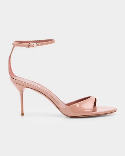 Paris Texas 70mm Lidia Patent Leather Ankle-strap Sandals In Pink