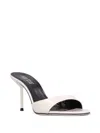 Paris Texas 70mm Lidia Patent-leather Sandals In White