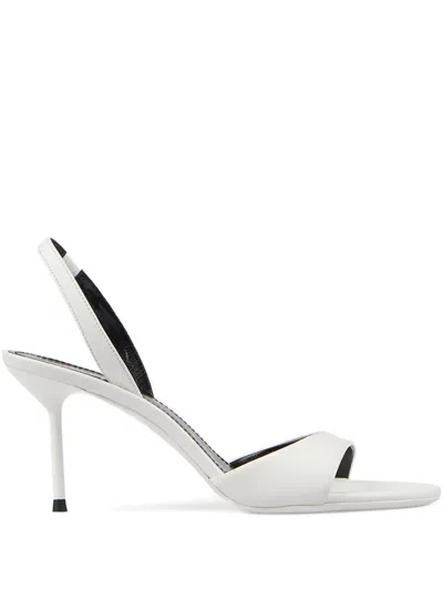Paris Texas 70mm Lidia Slingback Heeled Sandals In White