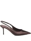 Paris Texas 70mm Lidia Slingback Pumps In Brown