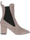 Paris Texas 70mm Pointed-toe Block-heel Chelsea Boots In Neutral