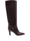 Paris Texas 75mm Elsa Buckle-detail Boots In Burgundy