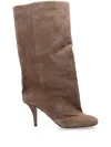 Paris Texas Esther Round Toe Boots In Neutrals