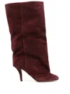 Paris Texas Woman Boot Burgundy Size 6 Calfskin In Red