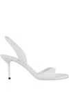 Paris Texas Lidia Sandal Slingback Open Toe White In White