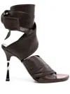 Paris Texas 75mm Lorena Sandals In Brown