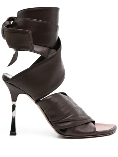 Paris Texas 75mm Lorena Sandals In Brown