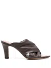 Paris Texas 75mm Maria Mules In Brown