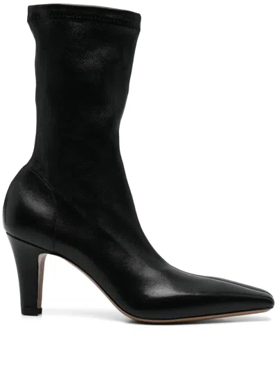 PARIS TEXAS 80MM LEATHER BOOTS