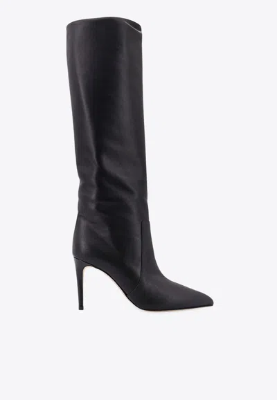 Paris Texas 85 Nappa Leather Knee-high Boots In Black