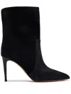 Paris Texas 85mm Pointed-toe Suede Boots In Black