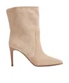 Paris Texas 85mm Pointed-toe Suede Boots In Nude