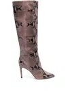 Paris Texas 90mm Crocodile-embossed Boots In Purple