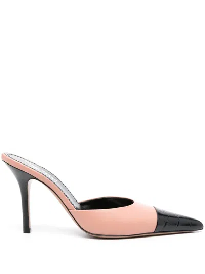 Paris Texas 90mm Two-tone Mules In Pink