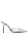 Paris Texas Hollywood 95mm Crystal-embellished Pumps In Purple