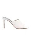Paris Texas 95mm Leather Mules In White