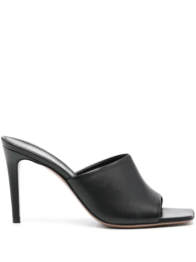 Paris Texas 95mm Leather Sandals In Black