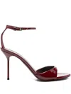 Paris Texas 95mm Patent Leather Ankle-strap Sandals In Red