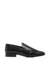 Paris Texas Chic Python-print Loafers With Chunky Heel In Black