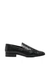 Paris Texas Chic Python-print Loafers With Chunky Heel In Black