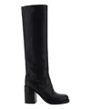 Paris Texas Alexandra Leather Boot In Black