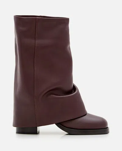 PARIS TEXAS ALEXANDRA MIDCALF LEATHER BOOT