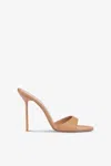 Paris Texas Almond-toe Mules In Patent Caramel Leather In Caramel