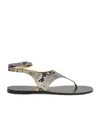 Paris Texas Amalfi Elaphe Leather Thong Sandals In Black