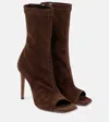 Shop Paris Texas Amanda Suede Ankle Boots In Brown
