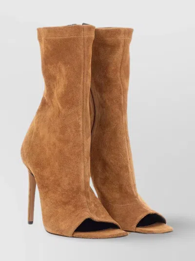 Paris Texas Amanda Suede Ankle Boots In Brown