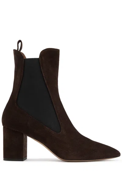 Paris Texas Anja 70 Suede Ankle Boots In Brown