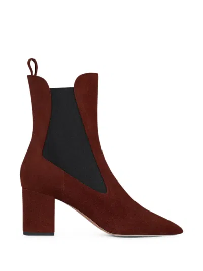 Paris Texas Anja 70 Suede Chelsea Boots In Red