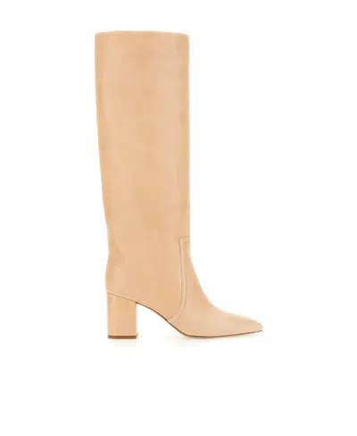 Paris Texas Anja 70mm Leather Boots In Nude