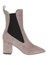 Paris Texas 70mm Pointed-toe Block-heel Chelsea Boots In Gray