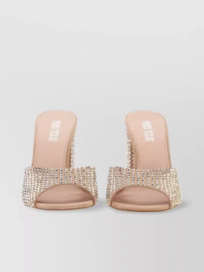 Paris Texas Anja Block Heel Leather Mules