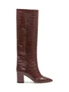 Paris Texas 100mm Crocodile-effect Leather Knee-high Boots