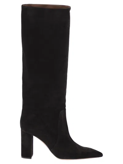 Paris Texas Anja Boot 85 Suede Boot In Black