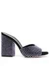 PARIS TEXAS PARIS TEXAS ANJA CRYSTAL EMBELLISHED SUEDE MULES