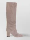 Paris Texas Anja Knee-high Block Heel Boots In Pink